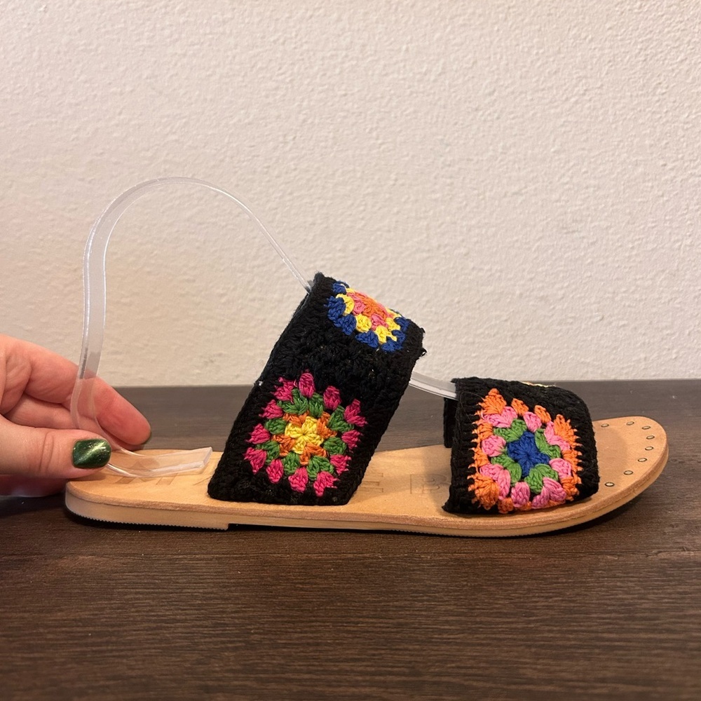 Manebi Granny Square Crochet Sandals